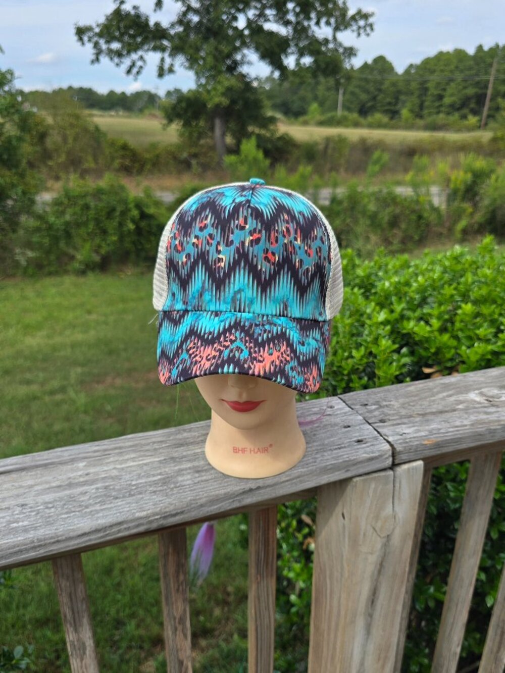 Ladies Southwest & Leopard Print Khaki Hat new no tags